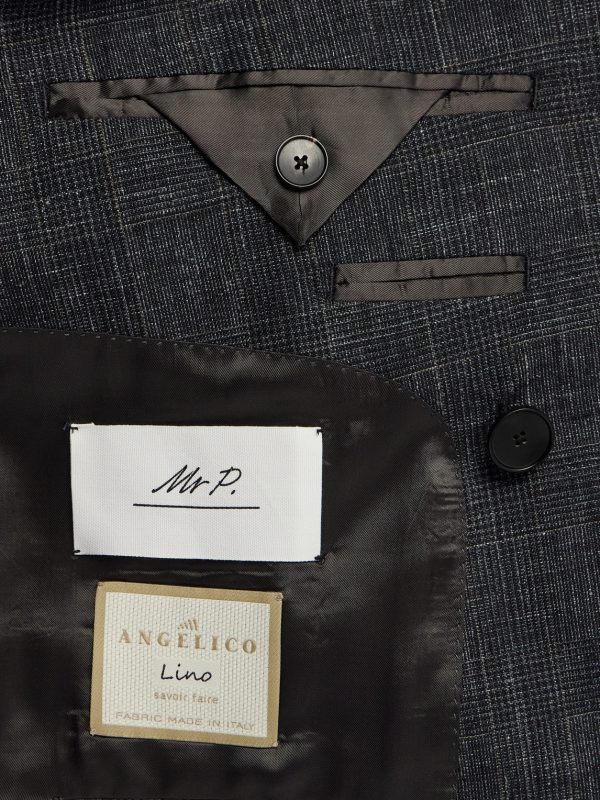 Delave Linen Check Jacket - E1