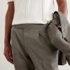Straight-Leg Pleated Linen and Wool-Blend Suit Trousers - CU Straight-Leg Pleated Linen and Wool-Blend Suit Trousers - CU
