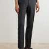 Linen Delave Check Slim Suit Trousers - FR