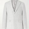 Delave Linen Check Suit Jacket Delave Linen Check Suit Jacket