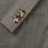 Double-Breasted Wool and Linen-Blend Suit Jacket - CU Double-Breasted Wool and Linen-Blend Suit Jacket - CU