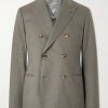 Double-Breasted Wool and Linen-Blend Suit Jacket Double-Breasted Wool and Linen-Blend Suit Jacket