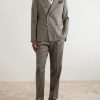 Double-Breasted Wool and Linen-Blend Suit Jacket - OU Double-Breasted Wool and Linen-Blend Suit Jacket - OU