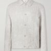 Cotton and Linen-Blend Jacquard Blouson Jacket