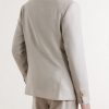 Double-Breasted Wool-Hopsack Suit Jacket - BK
