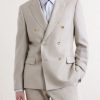 Double-Breasted Wool-Hopsack Suit Jacket - FR