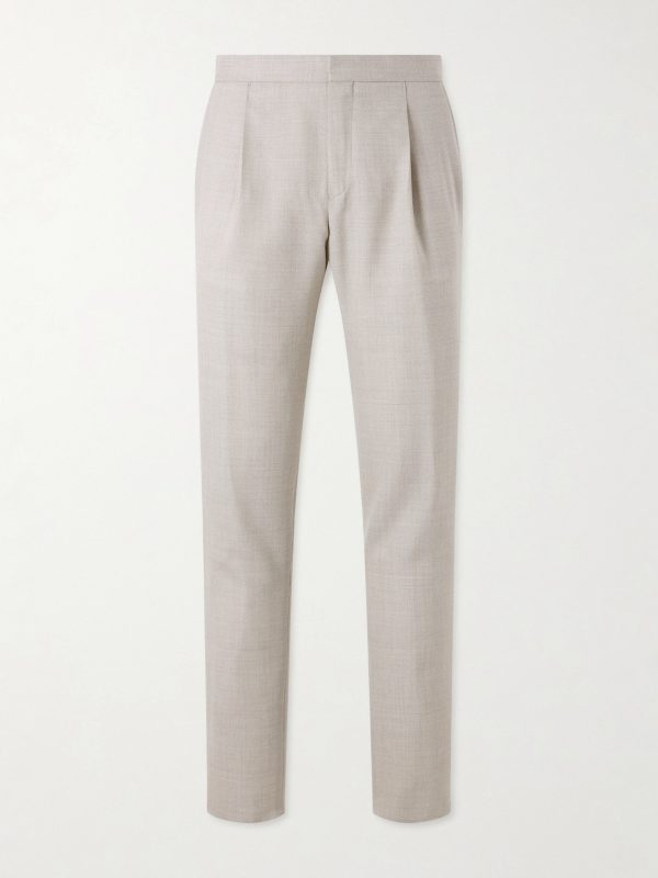 Wool suit trousers