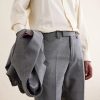 Slim-Fit Wool-Hopsack Suit Trousers - CU Slim-Fit Wool-Hopsack Suit Trousers - CU