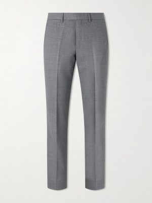 Slim-Fit Wool-Hopsack Suit Trousers Slim-Fit Wool-Hopsack Suit Trousers