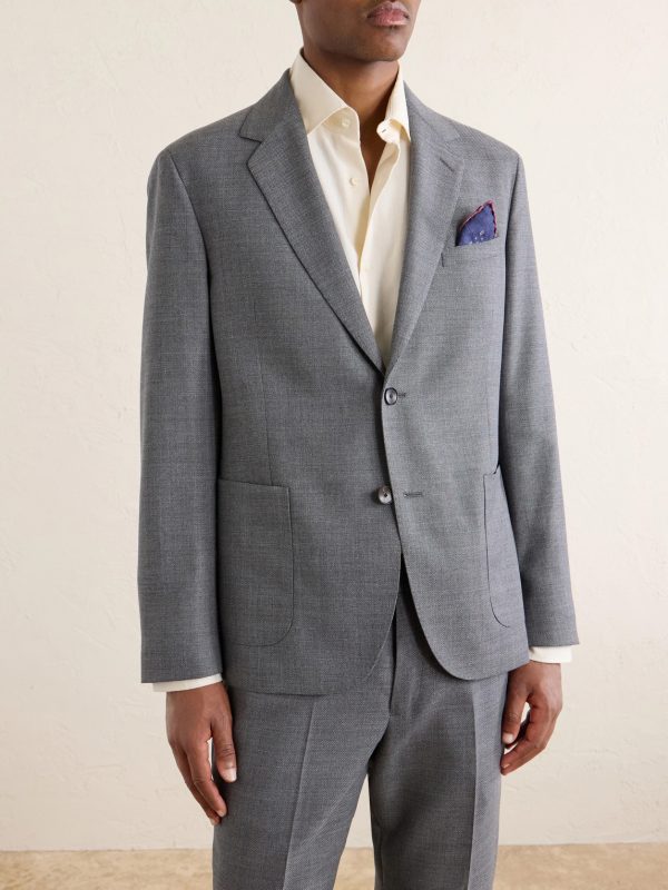 Wool-Hopsack Suit Jacket - FR