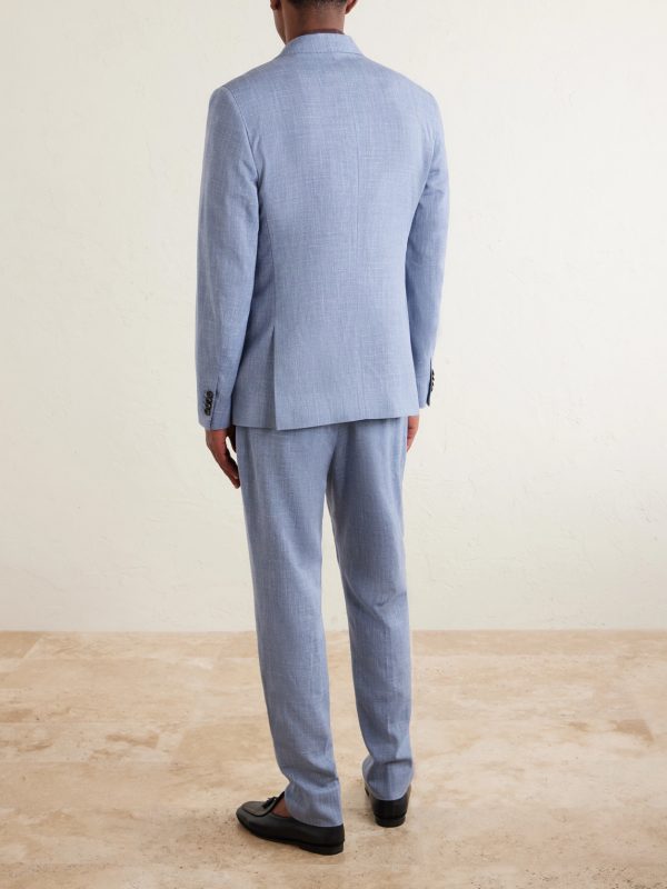 Wool, Silk and Linen-Blend Suit Jacket - BK Wool, Silk and Linen-Blend Suit Jacket - BK