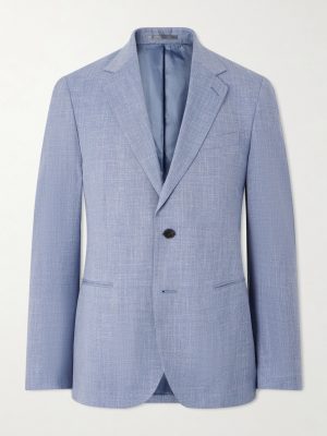 Wool, Silk and Linen-Blend Suit Jacket Wool, Silk and Linen-Blend Suit Jacket