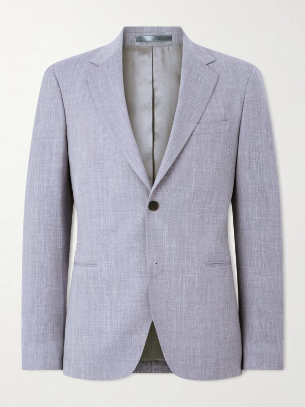Wool, Silk and Linen-Blend Suit Jacket Wool, Silk and Linen-Blend Suit Jacket