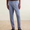 Straight-Leg Pleated Wool, Silk and Linen-Blend Suit Trousers - FR Straight-Leg Pleated Wool, Silk and Linen-Blend Suit Trousers - FR