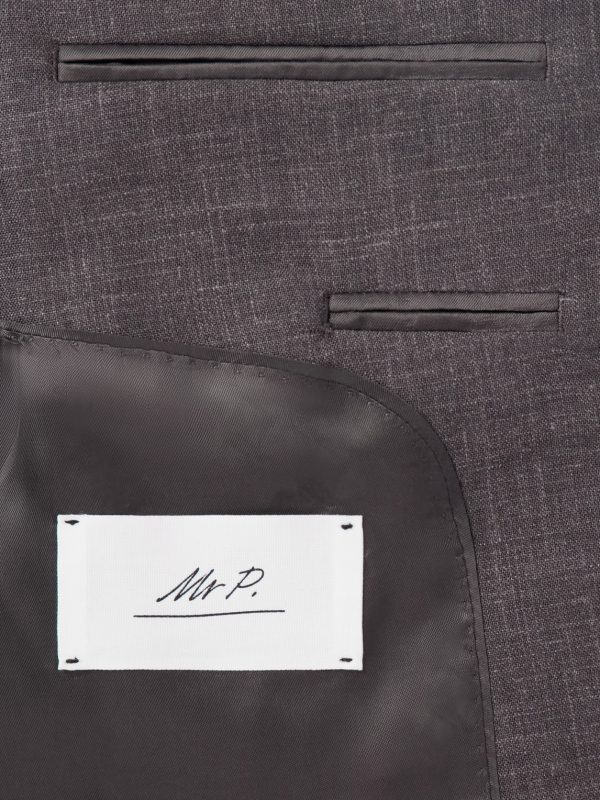 Wool, Silk and Linen-Blend Suit Jacket - E2 Wool, Silk and Linen-Blend Suit Jacket - E2