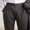 Straight-Leg Pleated Wool, Silk and Linen-Blend Suit Trousers - CU Straight-Leg Pleated Wool, Silk and Linen-Blend Suit Trousers - CU