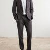 Straight-Leg Pleated Wool, Silk and Linen-Blend Suit Trousers - OU Straight-Leg Pleated Wool, Silk and Linen-Blend Suit Trousers - OU