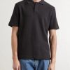 Organic Cotton and Linen-Blend Piqué Polo Shirt - FR