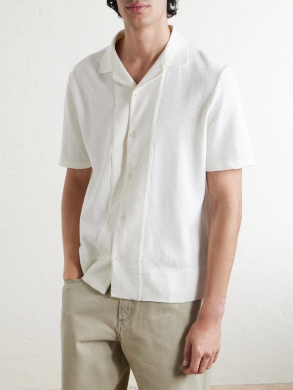 Camp-Collar Linen and Organic Cotton-Blend Shirt - FR Camp-Collar Linen and Organic Cotton-Blend Shirt - FR