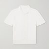 Camp-Collar Linen and Organic Cotton-Blend Shirt Camp-Collar Linen and Organic Cotton-Blend Shirt