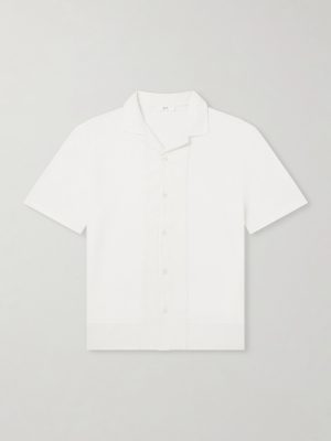 Camp-Collar Linen and Organic Cotton-Blend Shirt Camp-Collar Linen and Organic Cotton-Blend Shirt
