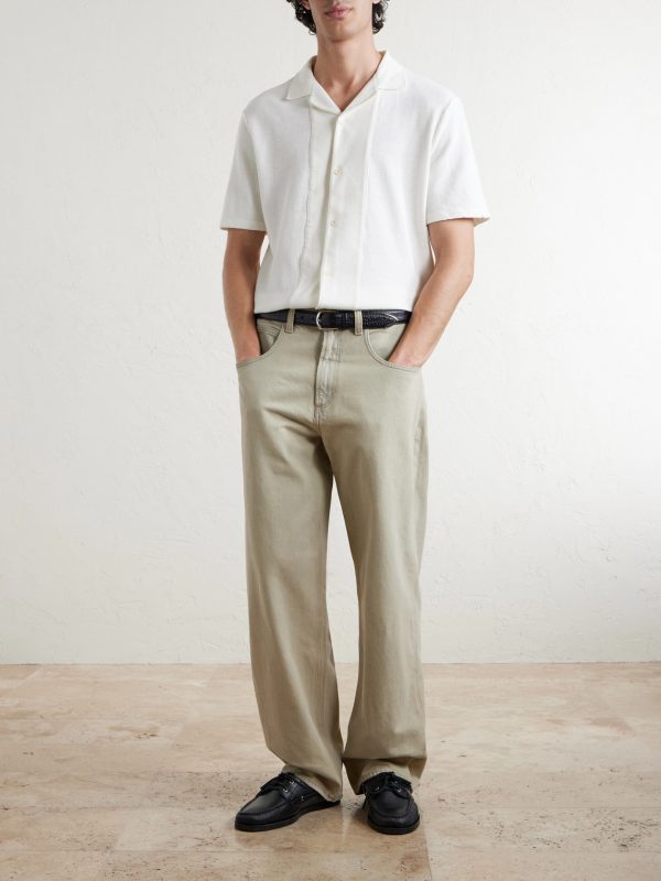 Camp-Collar Linen and Organic Cotton-Blend Shirt - OU Camp-Collar Linen and Organic Cotton-Blend Shirt - OU