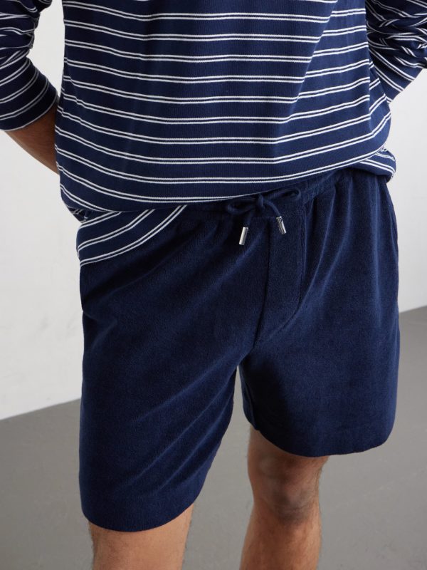 Straight-Leg Organic Cotton and Silk-Blend Terry Shorts - CU Straight-Leg Organic Cotton and Silk-Blend Terry Shorts - CU