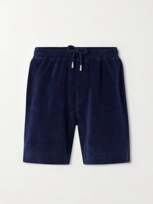 Straight-Leg Organic Cotton and Silk-Blend Terry Shorts