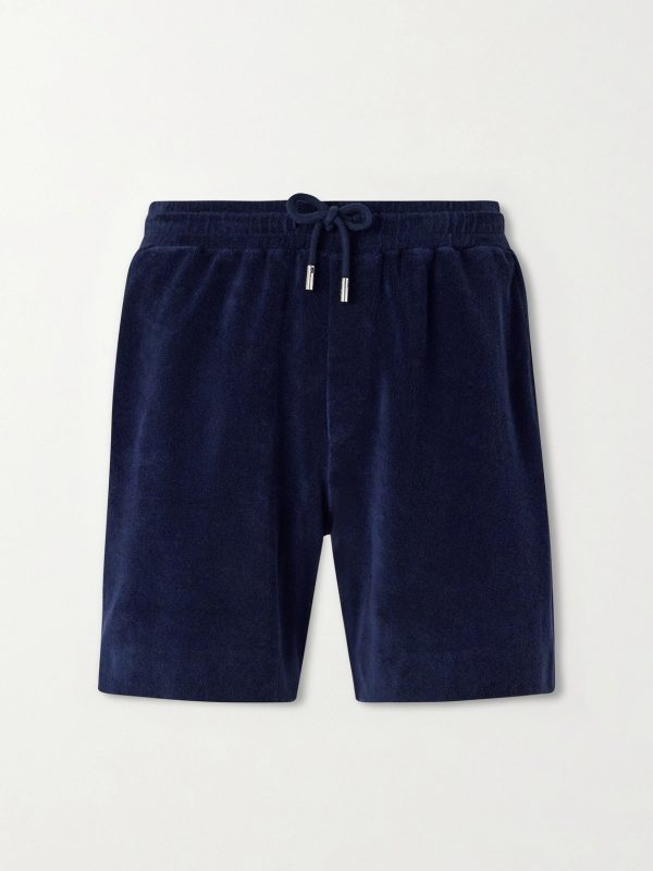 Straight-Leg Organic Cotton and Silk-Blend Terry Shorts Straight-Leg Organic Cotton and Silk-Blend Terry Shorts