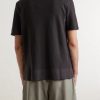 Camp-Collar Linen and Organic Cotton-Blend Shirt - BK
