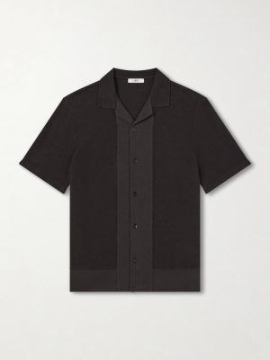 Camp-Collar Linen and Organic Cotton-Blend Shirt Camp-Collar Linen and Organic Cotton-Blend Shirt