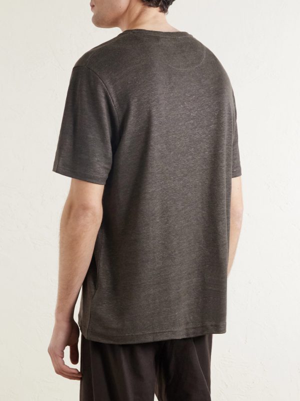 Linen T-Shirt - BK Linen T-Shirt - BK