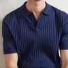 Organic Cotton Jacquard Polo Shirt - CU