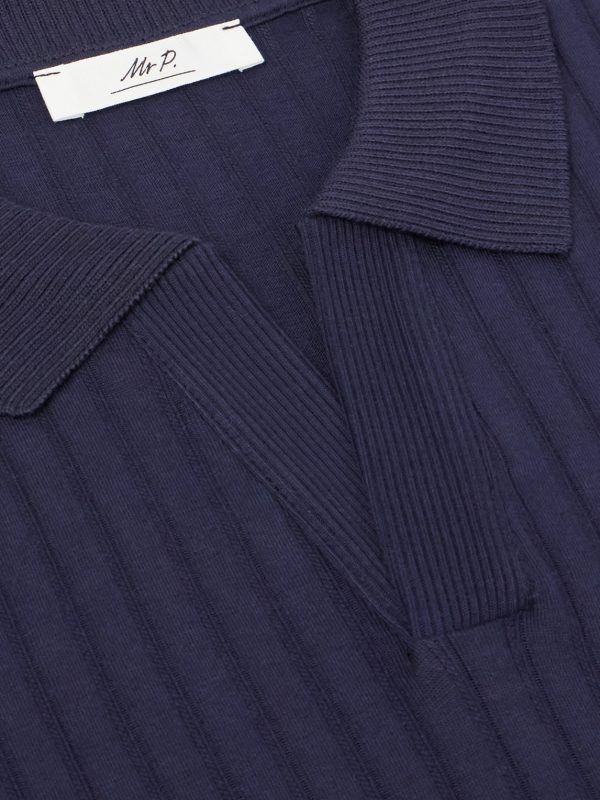 Organic Cotton Jacquard Polo Shirt - E1