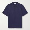 Organic Cotton Jacquard Polo Shirt