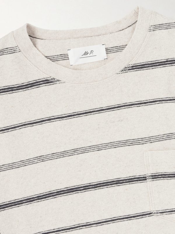 Striped Cotton-Jersey T-Shirt - E1 Striped Cotton-Jersey T-Shirt - E1