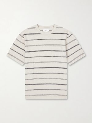Striped Cotton-Jersey T-Shirt