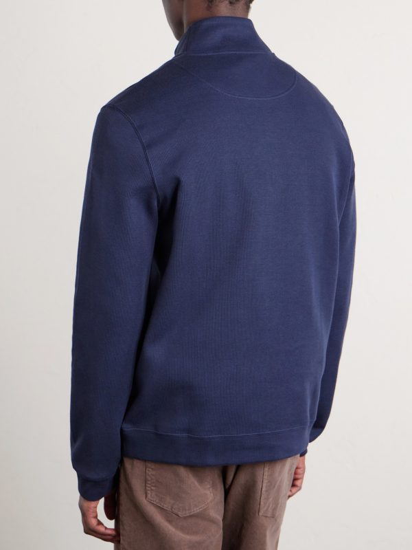 Cotton Half-Up Sweater - BK