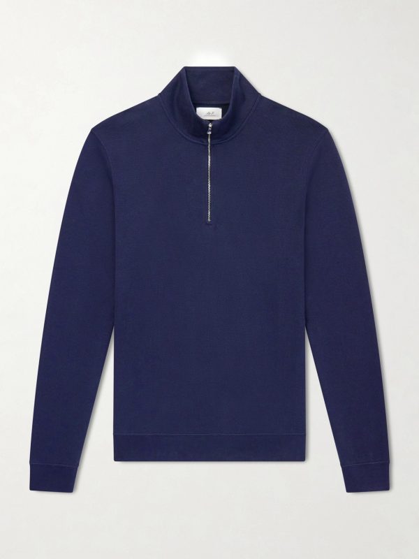 Cotton Half-Up Sweater