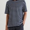 Striped Cotton-Terry T-Shirt - FR Striped Cotton-Terry T-Shirt - FR