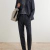 Striped Cotton-Terry T-Shirt - OU Striped Cotton-Terry T-Shirt - OU
