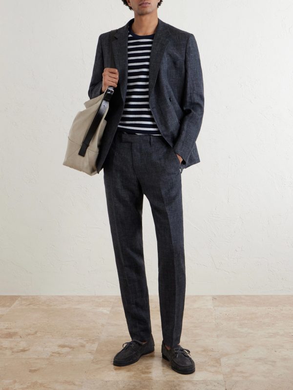 Striped Cotton-Terry T-Shirt - OU Striped Cotton-Terry T-Shirt - OU