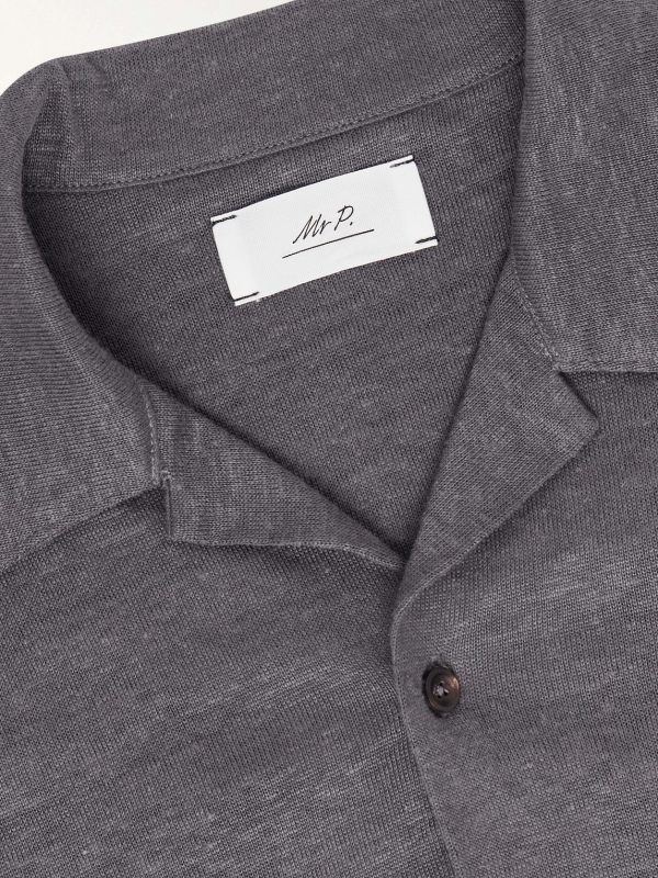 Camp-Collar Linen Shirt - E1