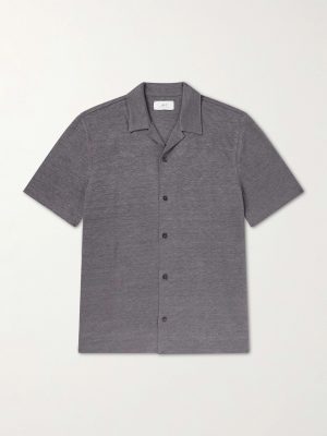 Camp-Collar Linen Shirt Camp-Collar Linen Shirt