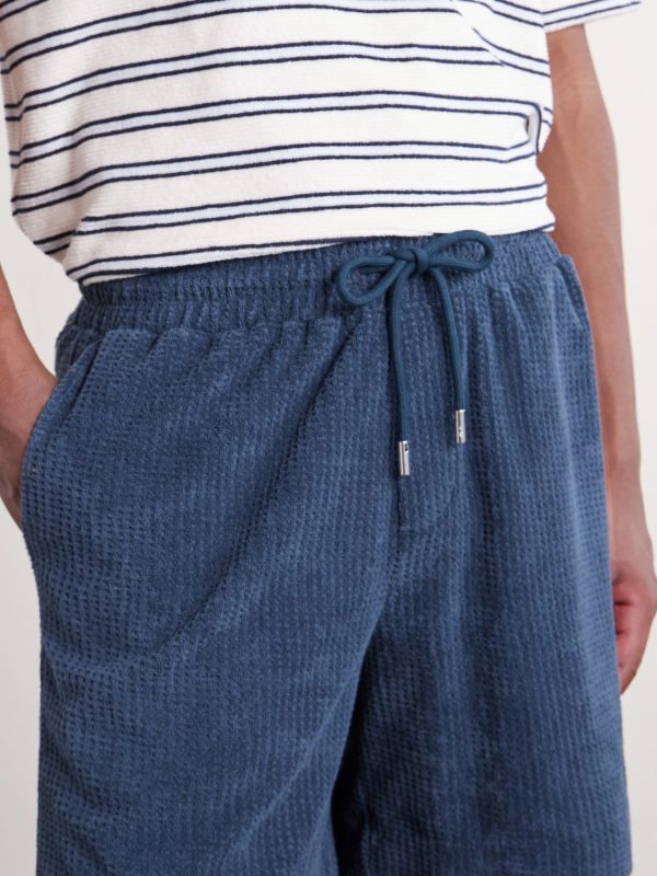 Straight-Leg Waffle-Knit Cotton-Terry Shorts - CU Straight-Leg Waffle-Knit Cotton-Terry Shorts - CU