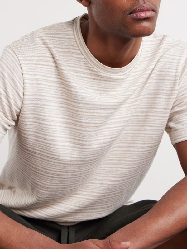 Striped Linen T-Shirt - CU Striped Linen T-Shirt - CU
