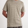 Knitted Striped Linen T-Shirt - FR Knitted Striped Linen T-Shirt - FR