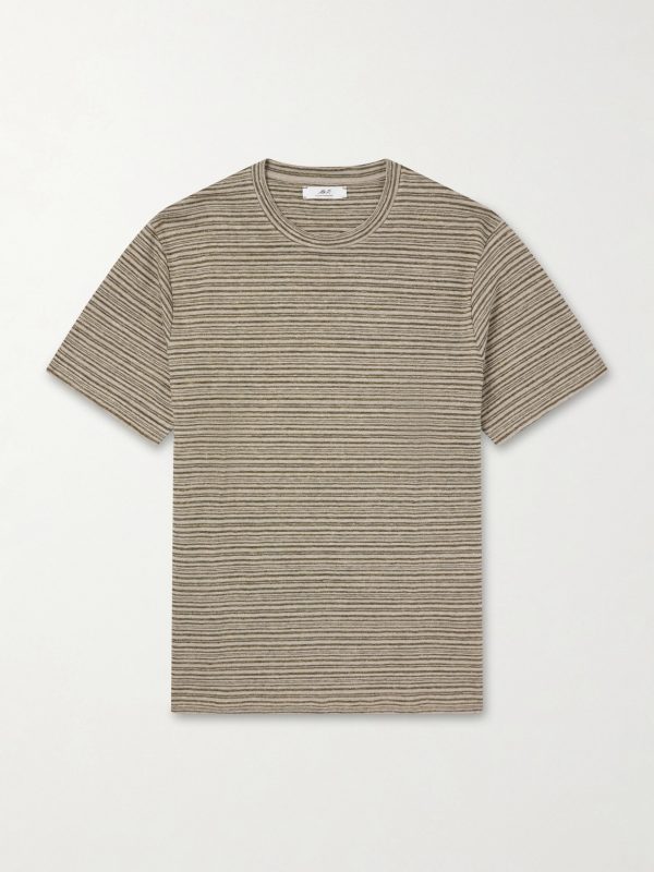 Knitted Striped Linen T-Shirt Knitted Striped Linen T-Shirt