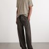 Knitted Striped Linen T-Shirt - OU Knitted Striped Linen T-Shirt - OU
