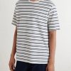 Striped Cotton-Terry T-Shirt - FR Striped Cotton-Terry T-Shirt - FR
